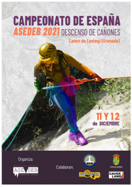 Cartel campeonato descenso cañones 2021 ASEDEB
